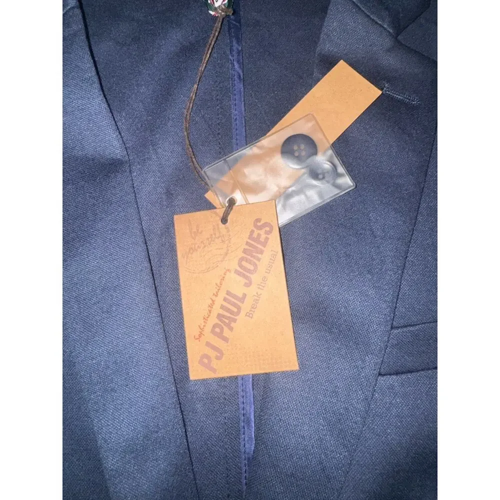 PJ Paul Jones Mens Navy Blazer Sport Coat XL Single Button Formal Jacket NWT
